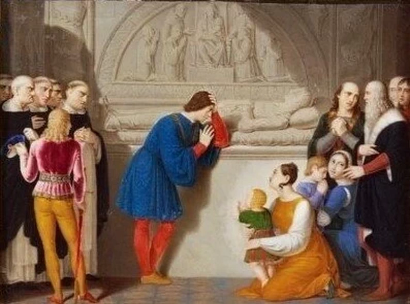 Giovanni Battista Gigola-14-Il Moro sulla tomba della moglie